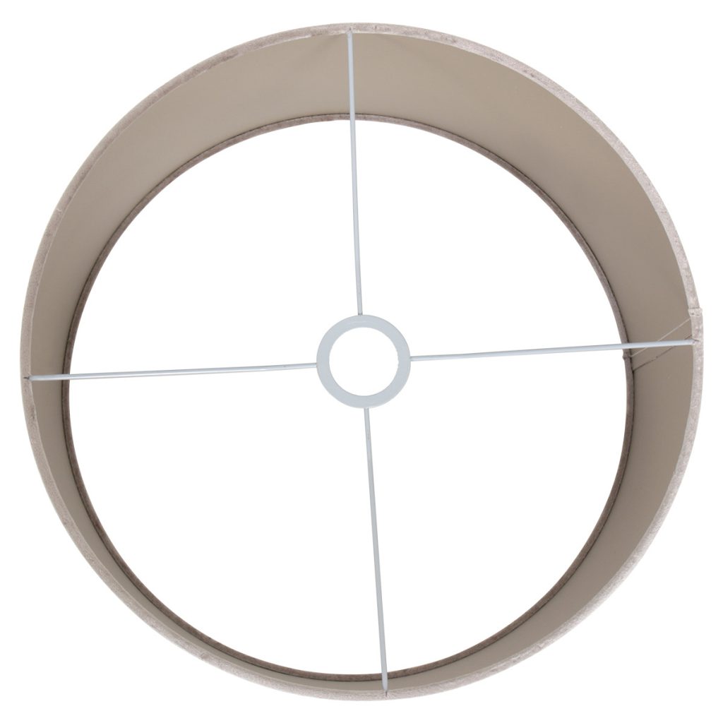Moderne zilveren velours lampenkap Steinhauer  - Ø 40 cm - Afbeelding 5