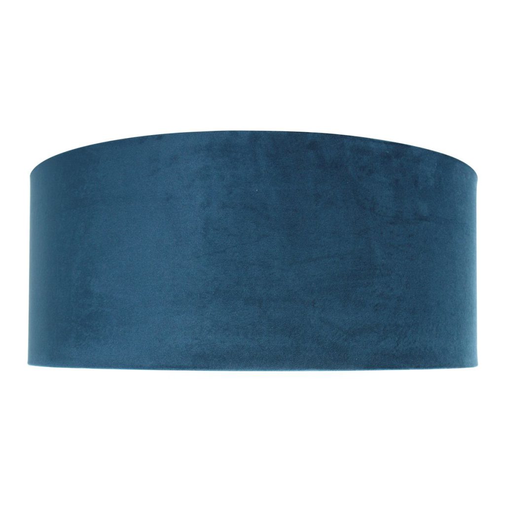 Moderne lampenkap blauw velours Steinhauer  - Ø 50 cm - Afbeelding 3