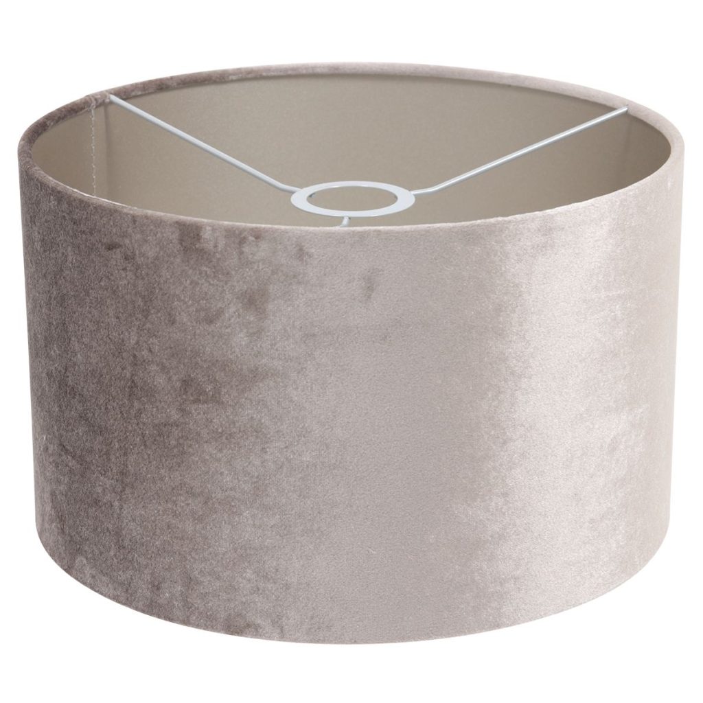 Moderne velours zilveren lampenkap Steinhauer  - Ø 30 cm - Afbeelding 2