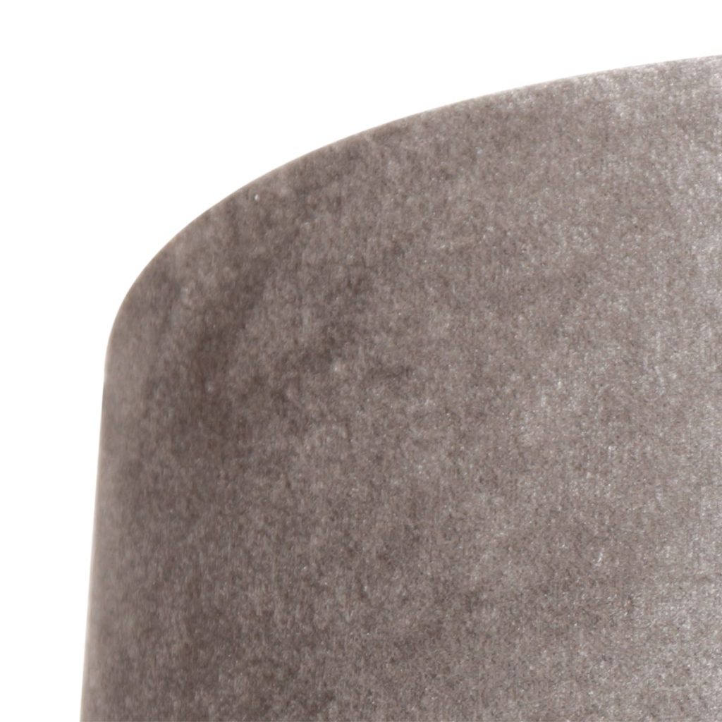 Moderne velours zilveren lampenkap Steinhauer  - Ø 30 cm - Afbeelding 4