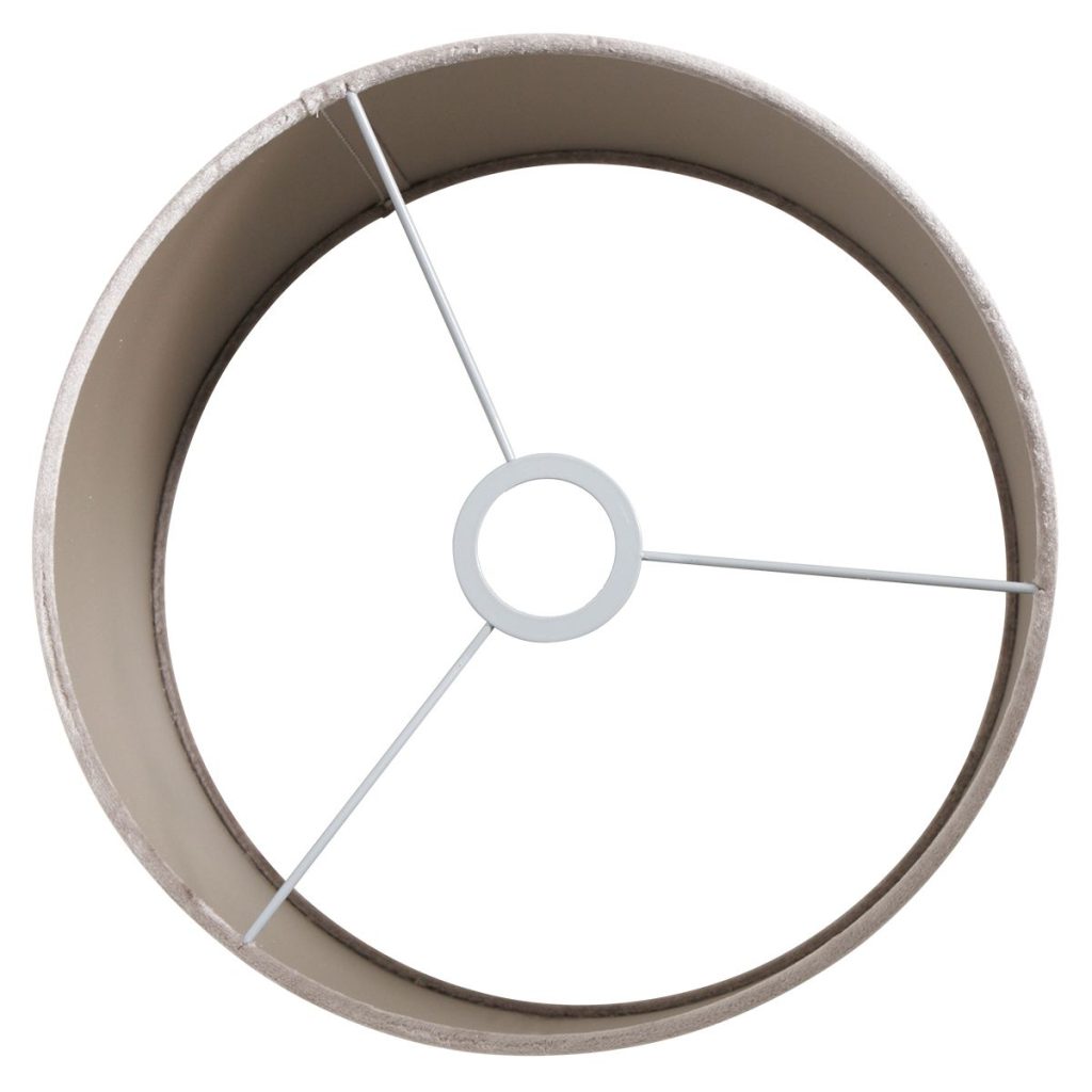 Moderne velours zilveren lampenkap Steinhauer  - Ø 30 cm - Afbeelding 5