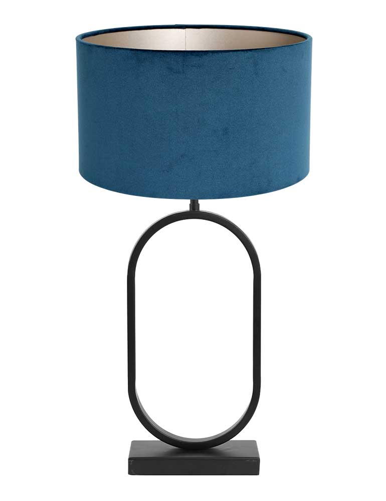 vensterbank-lamp-met-blauwe-kap-light-living-jamiri-zwart-3568zw-1