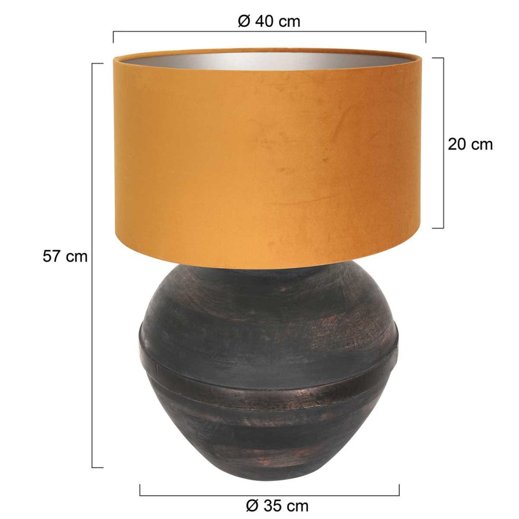 annelighting-tafellamp-lyons-zwart-houtveloursstof-ø40cm-e27-3470zw-1