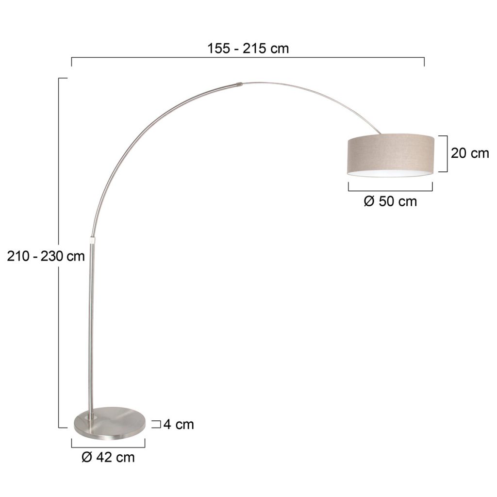 Verstelbare booglamp Steinhauer Sparkled light - Afbeelding 7