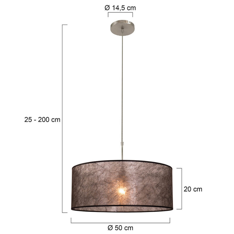Verstelbare hanglamp met kap Steinhauer Sparkled light - Afbeelding 6