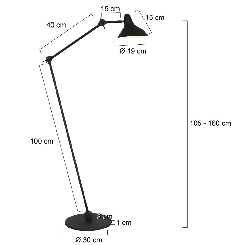 annelighting-vloerlamp-kasket-zwart-metaal-ø30cm-e27-2691zw-1