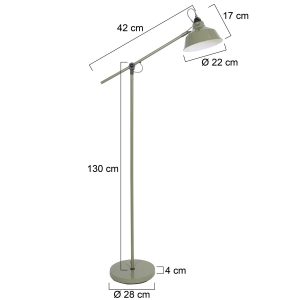 mexlite-vloerlamp-nove-groen-metaal-leeslamp-e27-1322g-1