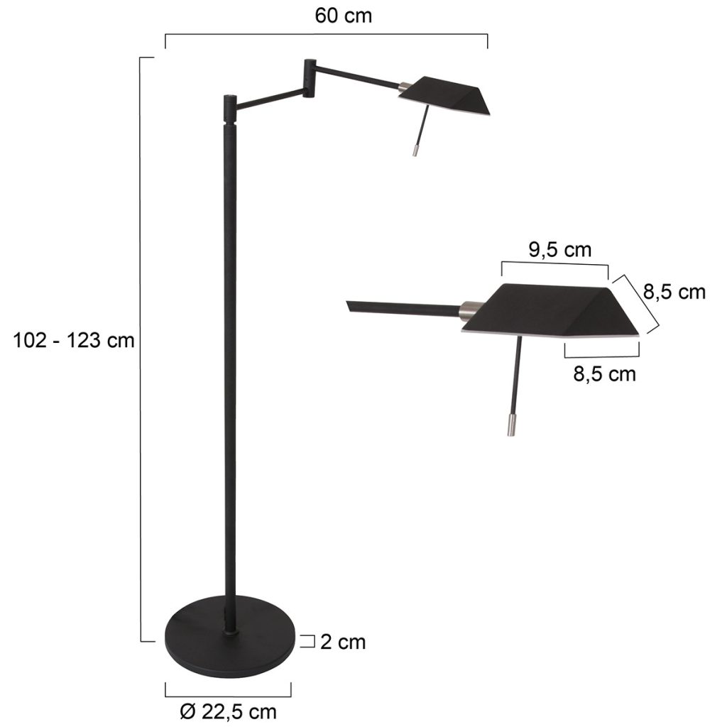 Verstelbare vloerlamp Steinhauer Retina - Afbeelding 6