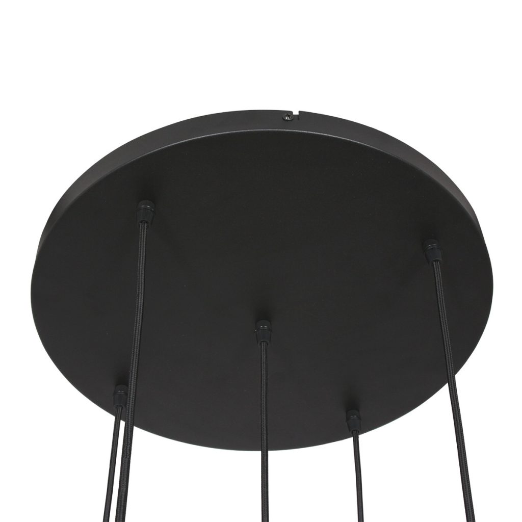 Moderne amberkleurige glazen hanglamp metaal Steinhauer Bollique led - Afbeelding 7