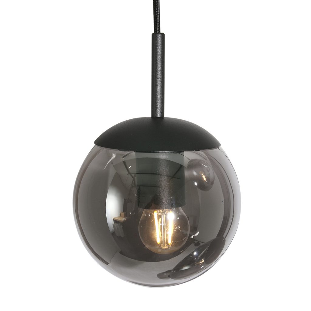 Videlamp zwart met rookglas Steinhauer Bollique led - Afbeelding 12