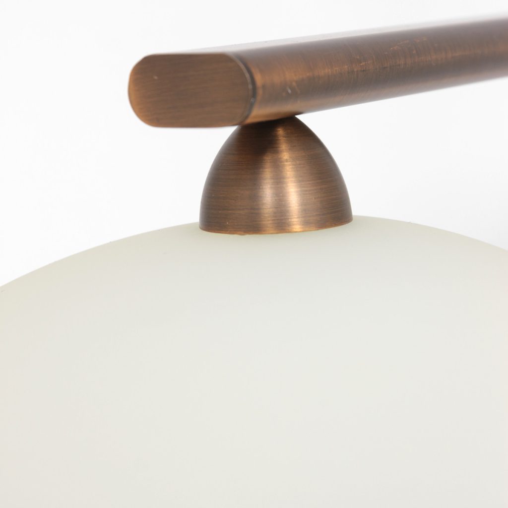 Klassieke glazen metalen hanglampen brons Steinhauer Sovereign classic - Afbeelding 3