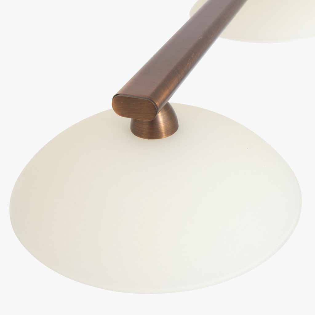 Klassieke glazen metalen hanglampen brons Steinhauer Sovereign classic - Afbeelding 4