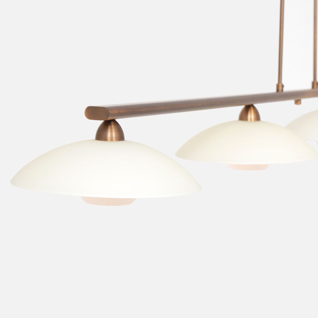 Klassieke glazen metalen hanglampen brons Steinhauer Sovereign classic - Afbeelding 9