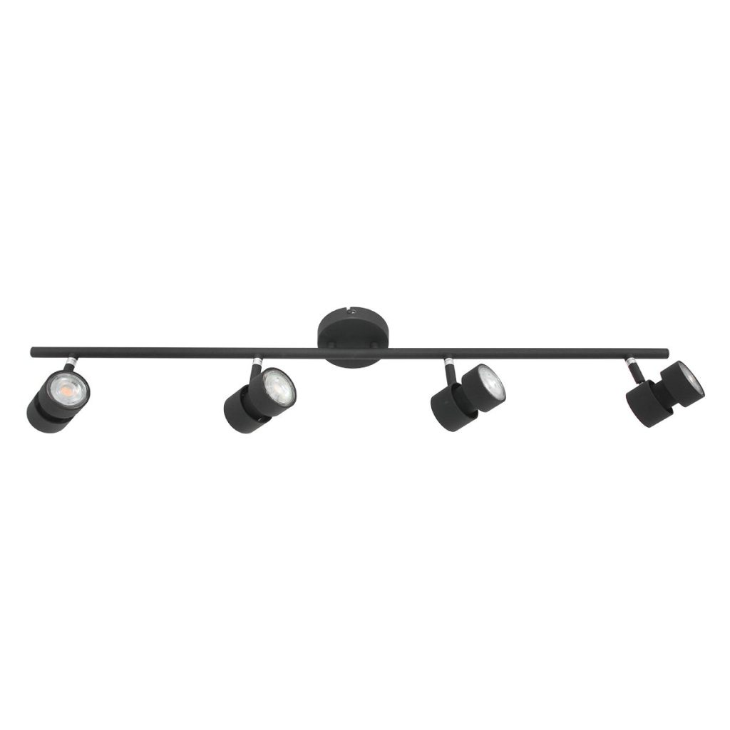 Moderne zwarte metalen plafonnière Steinhauer Natasja led - Afbeelding 13