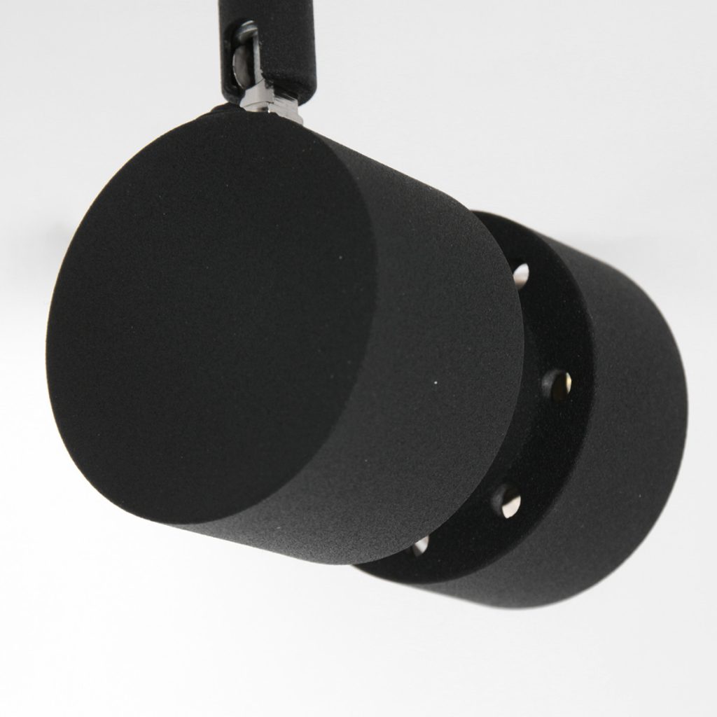 Moderne zwarte metalen plafonnière Steinhauer Natasja led - Afbeelding 6