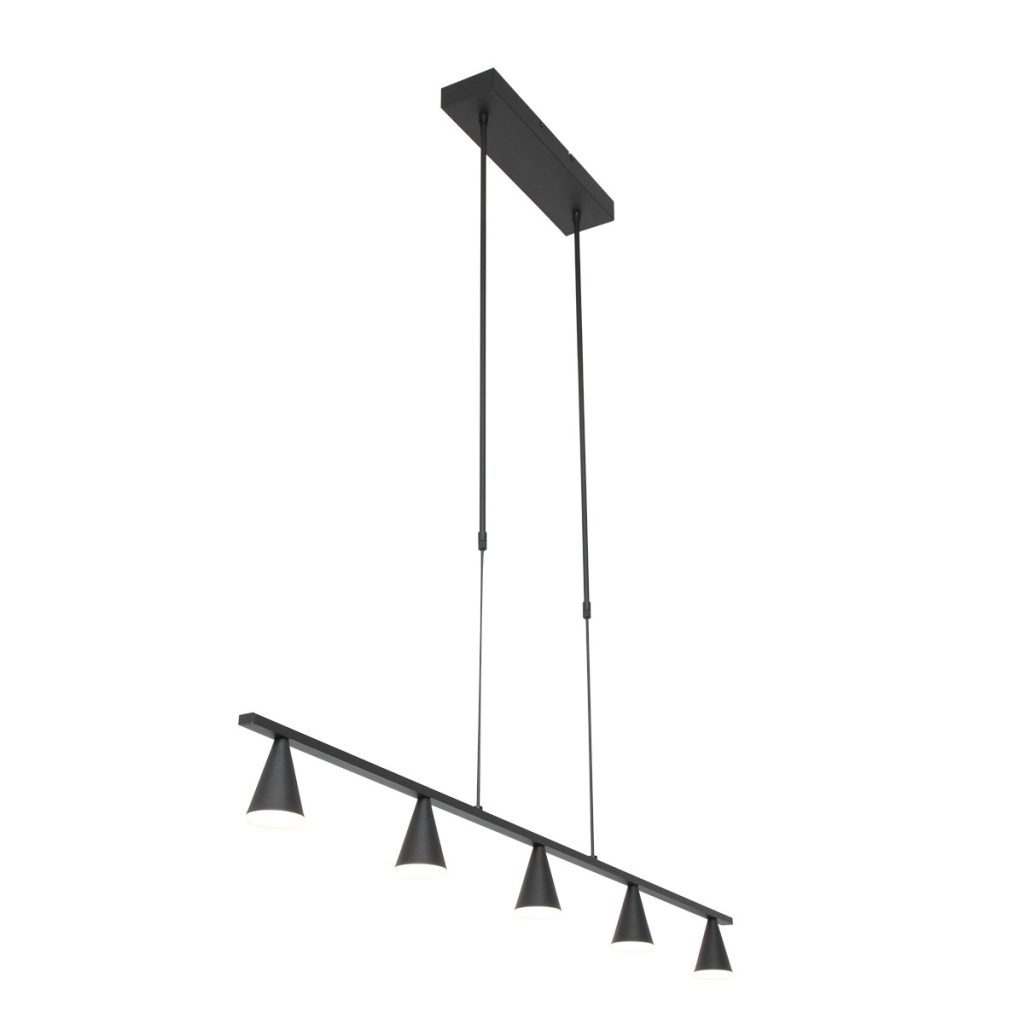 Moderne hanglamp zwart metaal Steinhauer Vortex - Afbeelding 2