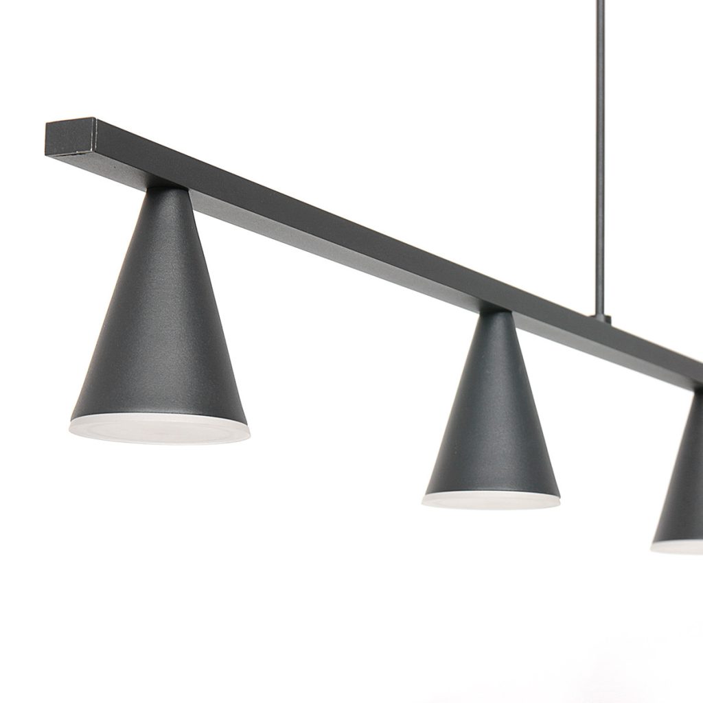 Moderne hanglamp zwart metaal Steinhauer Vortex - Afbeelding 3