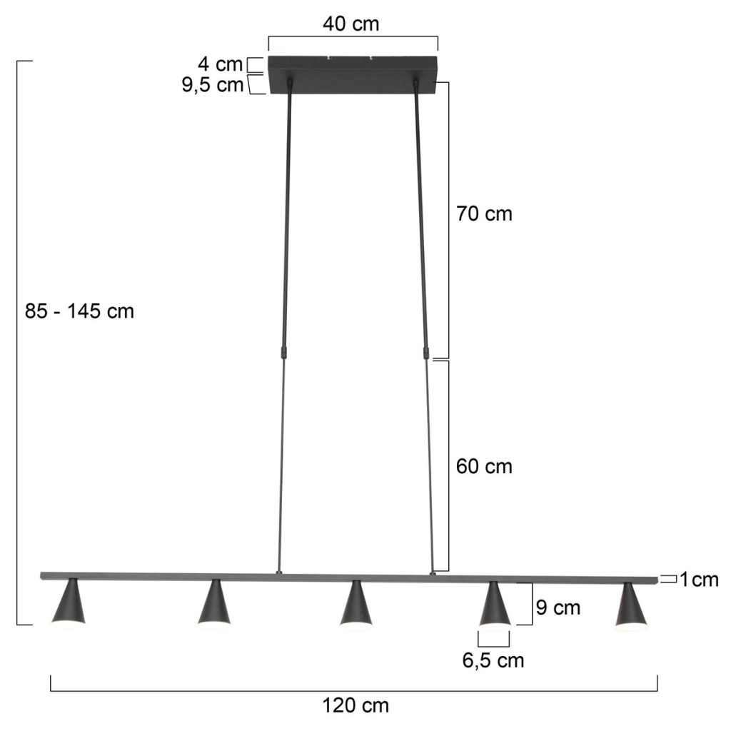 vijflichts-led-eettafellamp-steinhauer-vortex-3066zw-5