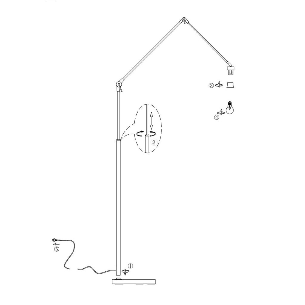 Vloerlamp met knikarm Steinhauer Prestige chic - Afbeelding 8
