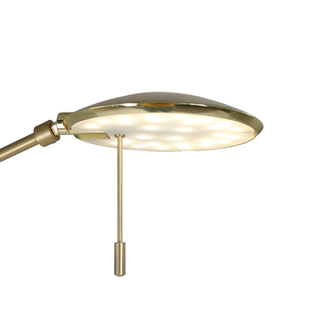 Vloerlamp met leesarm messing kleur goud Steinhauer Zenith led - Afbeelding 5