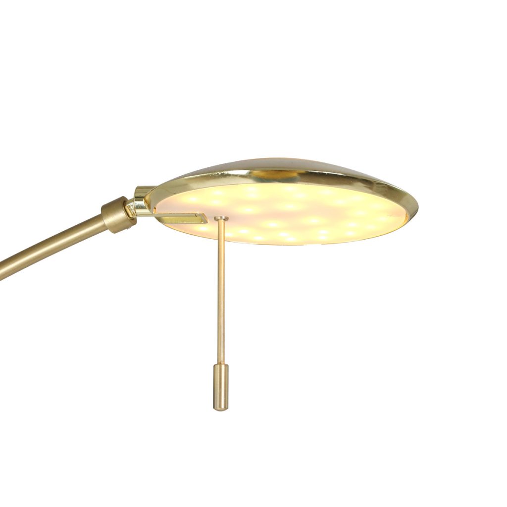 Vloerlamp met leesarm messing kleur goud Steinhauer Zenith led - Afbeelding 6