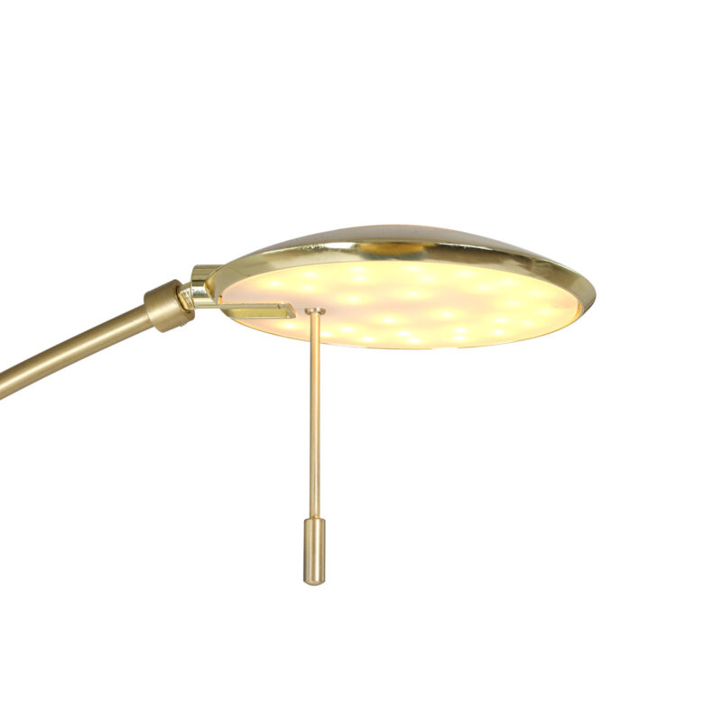 Vloerlamp met leesarm messing kleur goud Steinhauer Zenith led - Afbeelding 6
