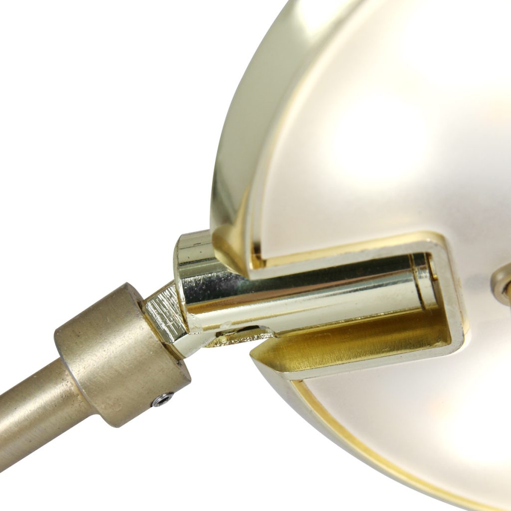 Vloerlamp met leesarm messing kleur goud Steinhauer Zenith led - Afbeelding 7