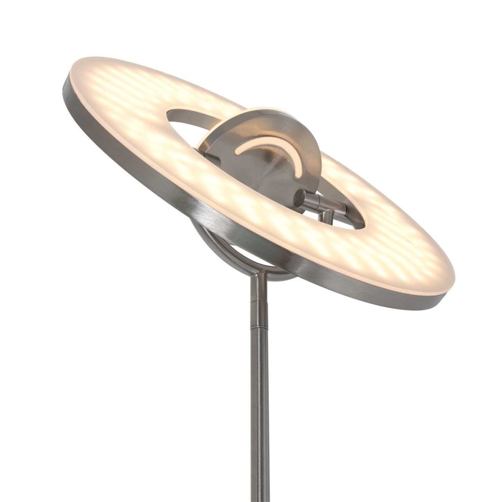 Moderne design vloerlamp met leeslamp staal Steinhauer Soleil - Afbeelding 11