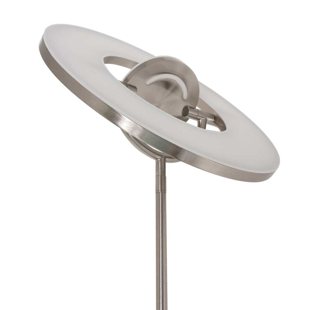 Moderne design vloerlamp met leeslamp staal Steinhauer Soleil - Afbeelding 12