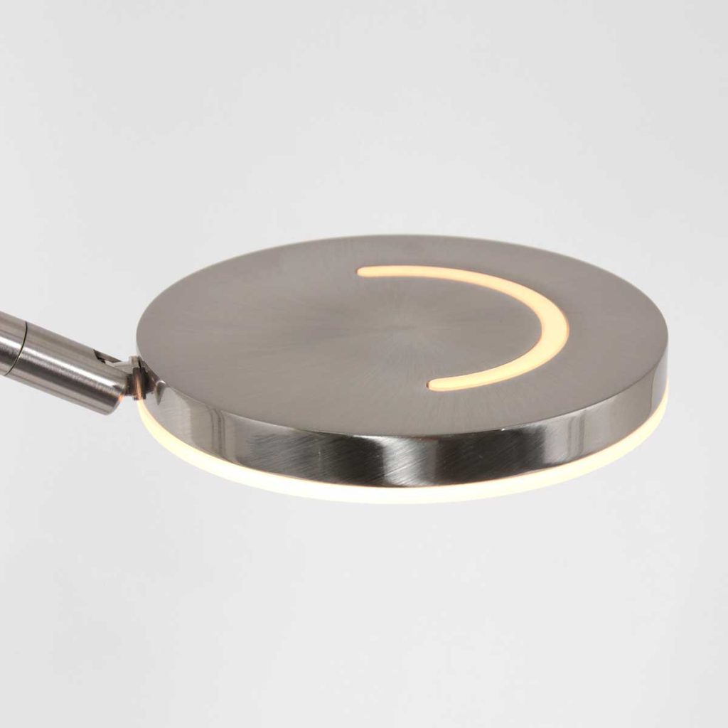 Moderne design vloerlamp met leeslamp staal Steinhauer Soleil - Afbeelding 15