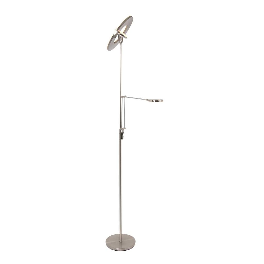 Moderne design vloerlamp met leeslamp staal Steinhauer Soleil - Afbeelding 10