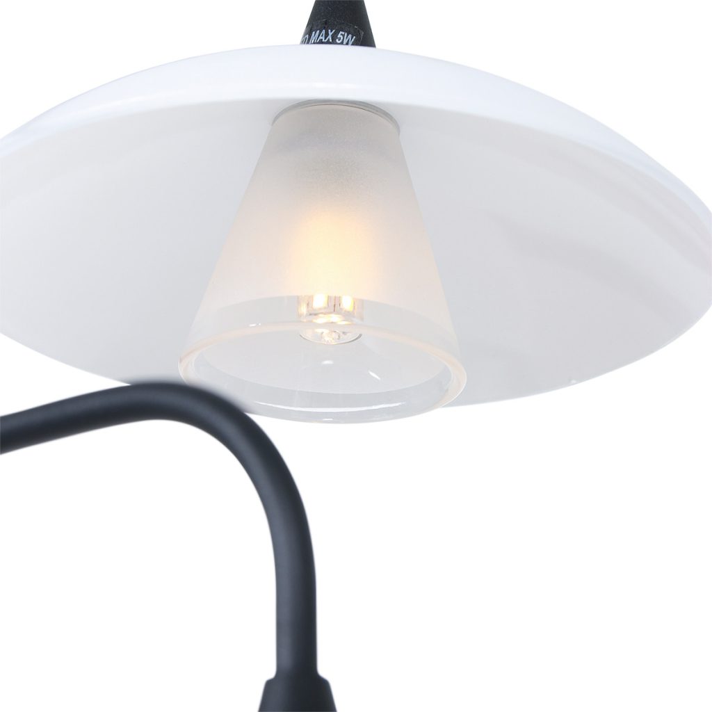 Vloerlamp met schoteltjes zwart Steinhauer Tallerken - Afbeelding 3