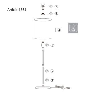 mexlite-vloerlamp-noor-staal-metaalstof-ø30cm-e27-1564st-1