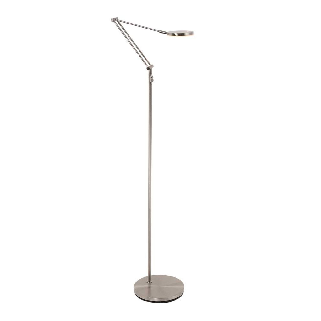 Staalkleurige moderne verstelbare vloerlamp Steinhauer Soleil - Afbeelding 2