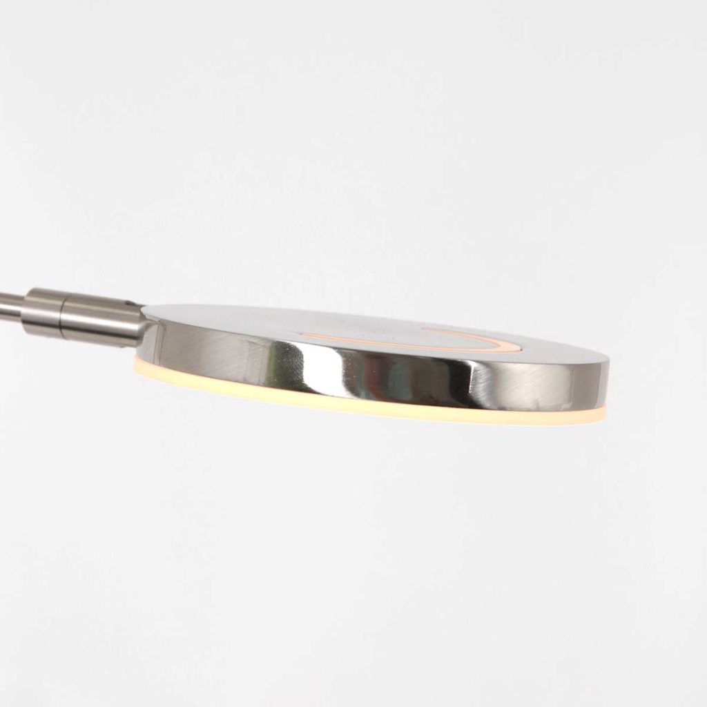 Staalkleurige moderne verstelbare vloerlamp Steinhauer Soleil - Afbeelding 13