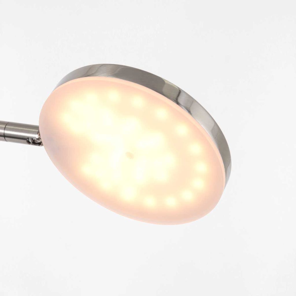Staalkleurige moderne verstelbare vloerlamp Steinhauer Soleil - Afbeelding 14