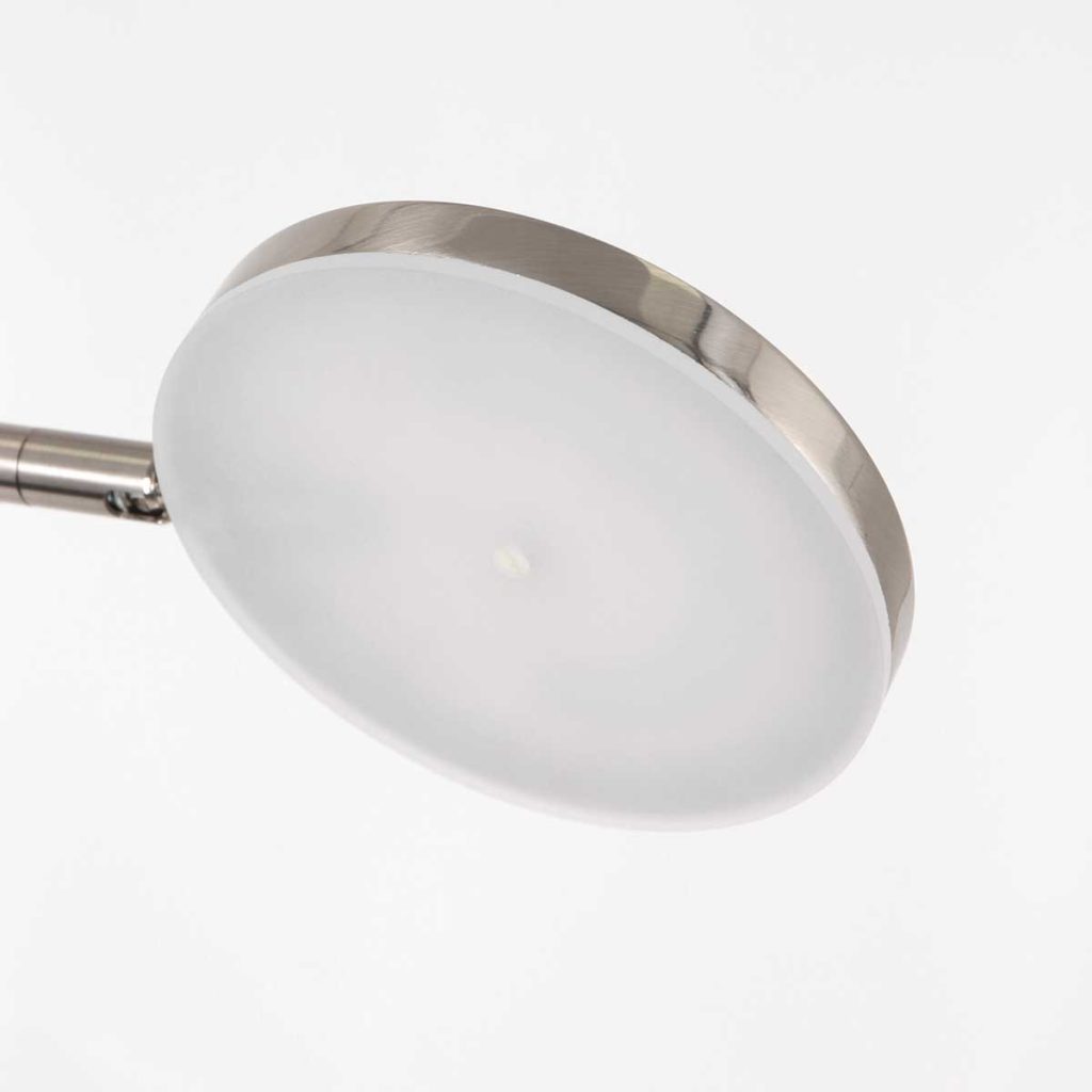 Staalkleurige moderne verstelbare vloerlamp Steinhauer Soleil - Afbeelding 15