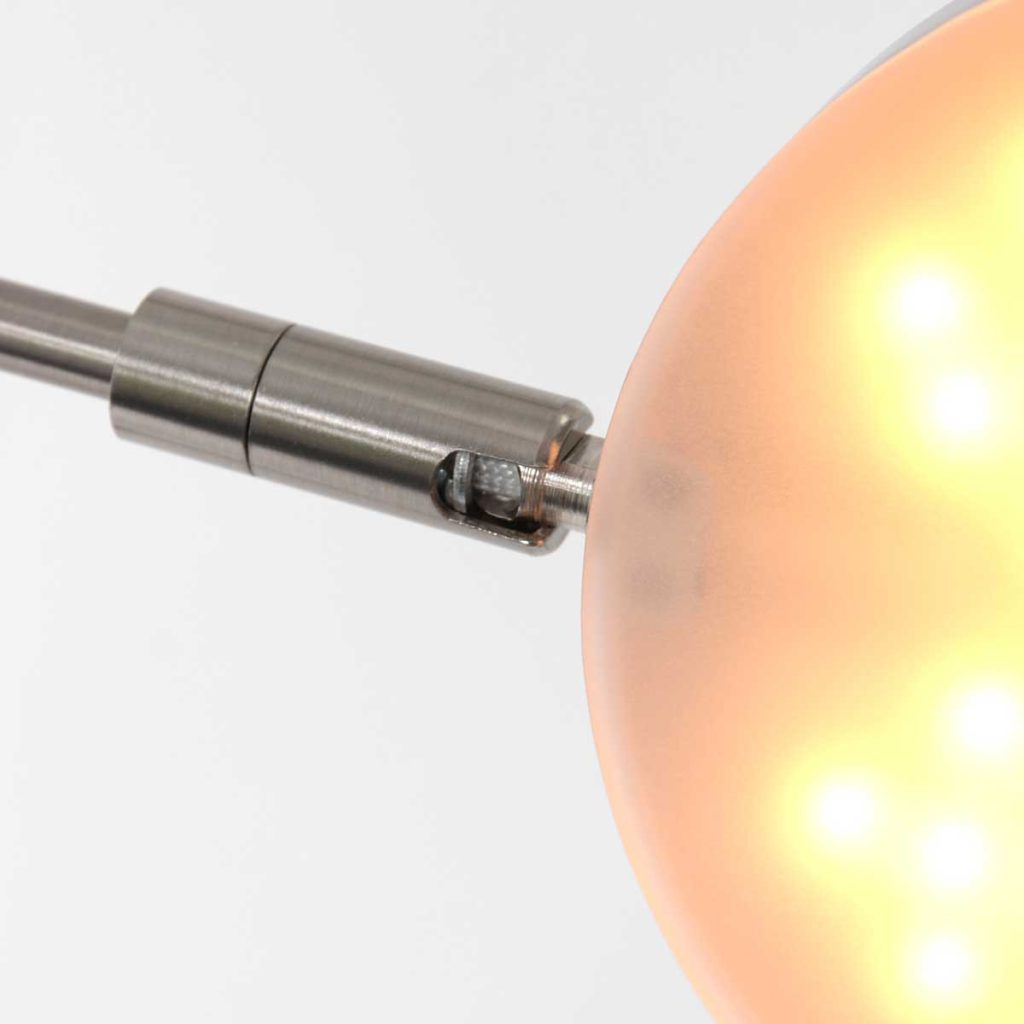 Staalkleurige moderne verstelbare vloerlamp Steinhauer Soleil - Afbeelding 16