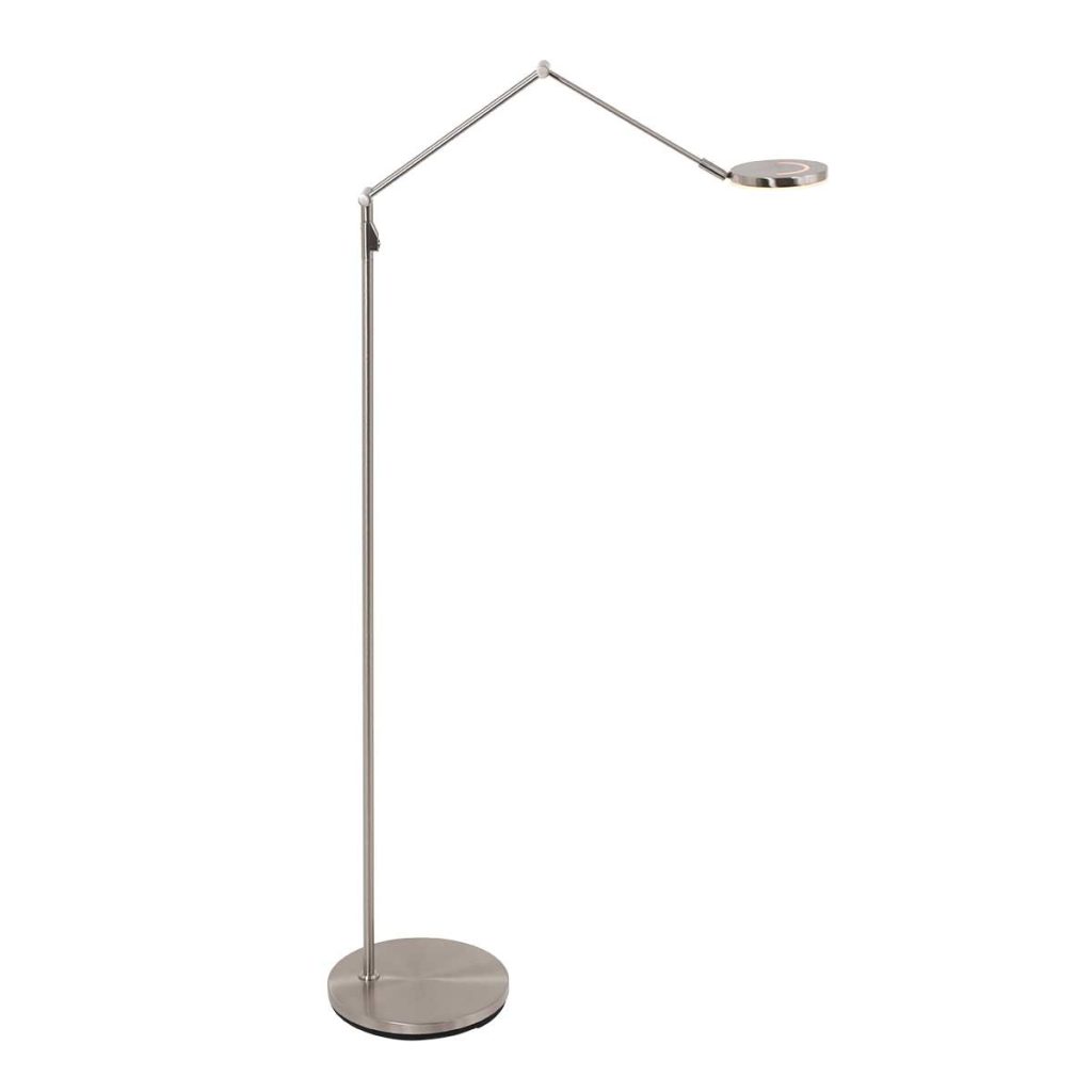 Staalkleurige moderne verstelbare vloerlamp Steinhauer Soleil - Afbeelding 17