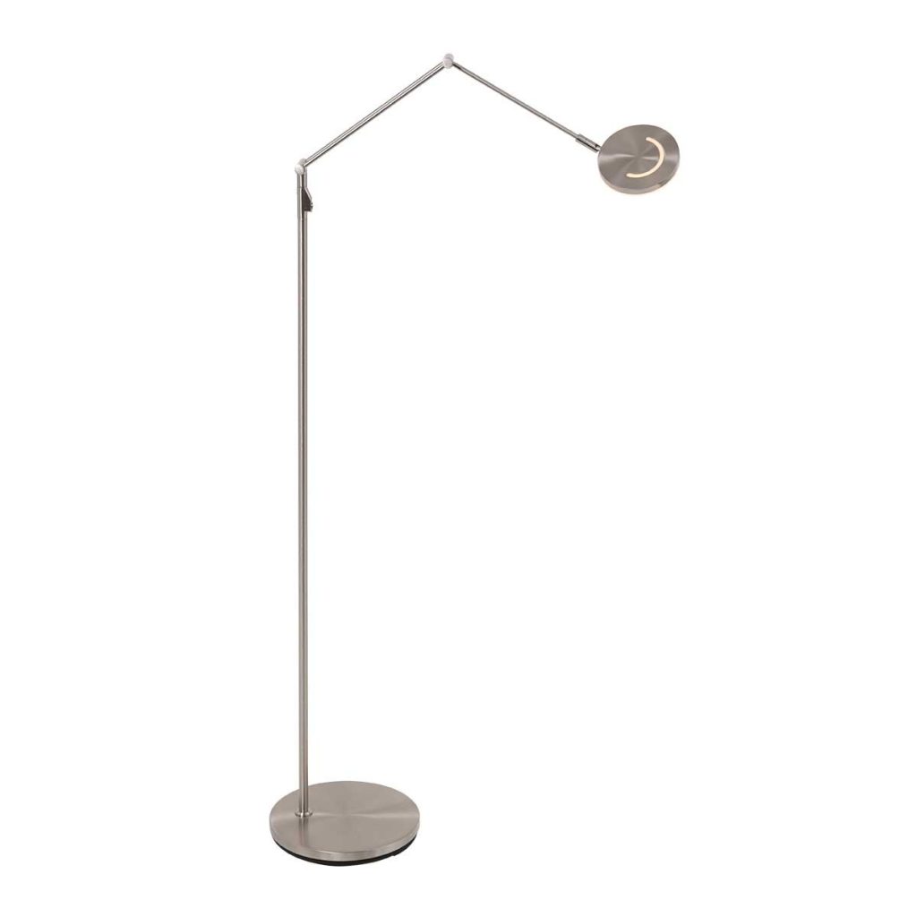 Staalkleurige moderne verstelbare vloerlamp Steinhauer Soleil - Afbeelding 18