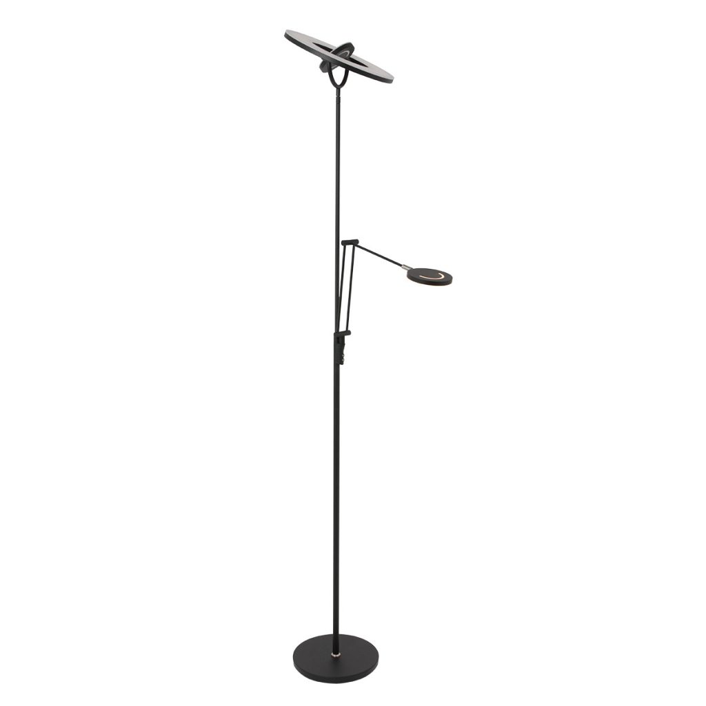 Zwarte vloerlamp met verstelbare leeslamp Steinhauer Soleil - Afbeelding 24