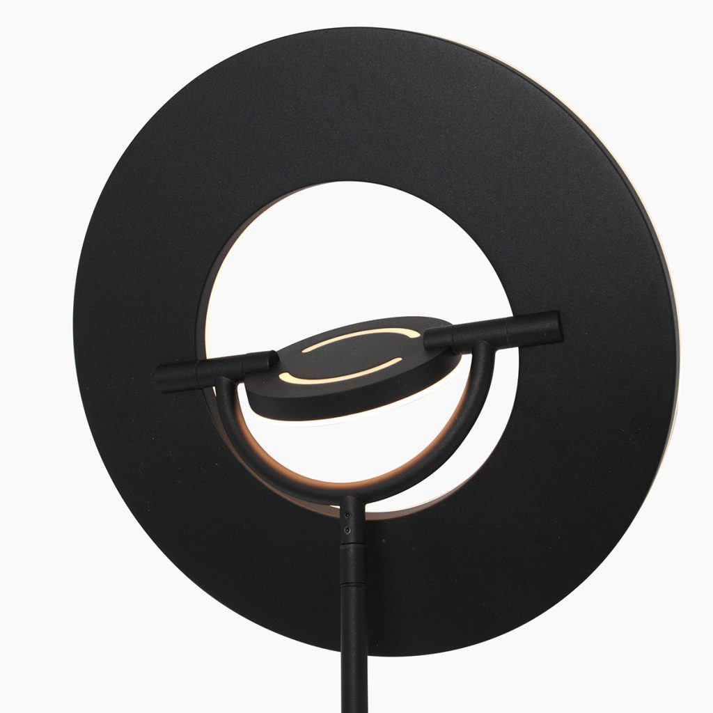 Zwarte vloerlamp met verstelbare leeslamp Steinhauer Soleil - Afbeelding 5