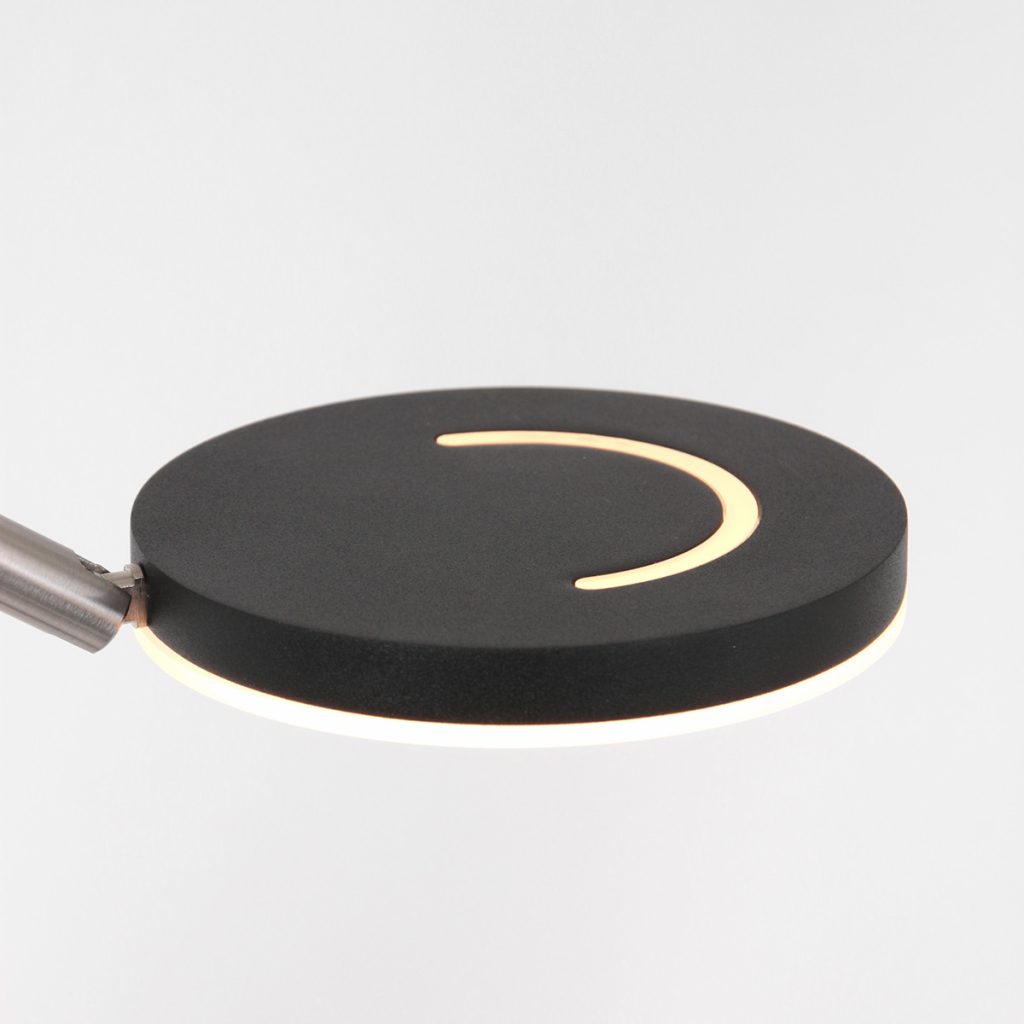 Zwarte vloerlamp met verstelbare leeslamp Steinhauer Soleil - Afbeelding 6