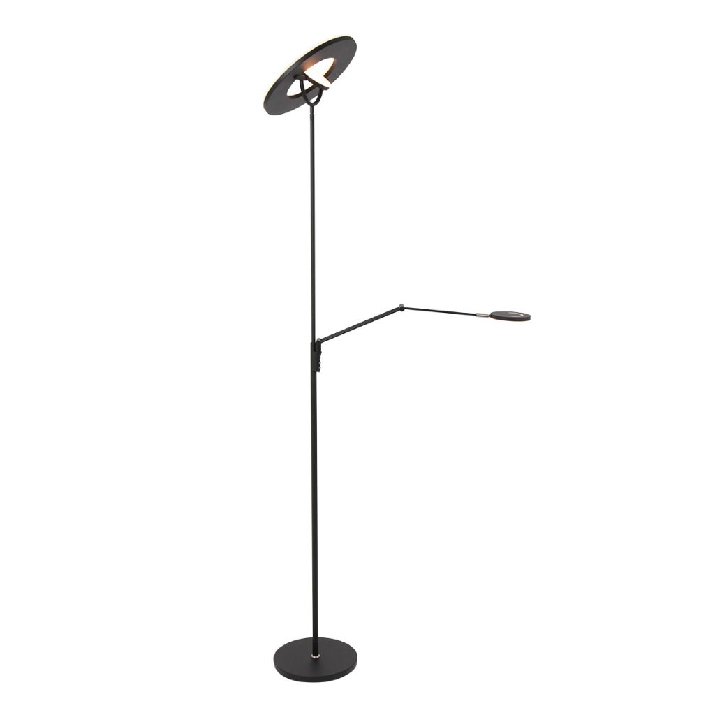 Zwarte vloerlamp met verstelbare leeslamp Steinhauer Soleil - Afbeelding 10