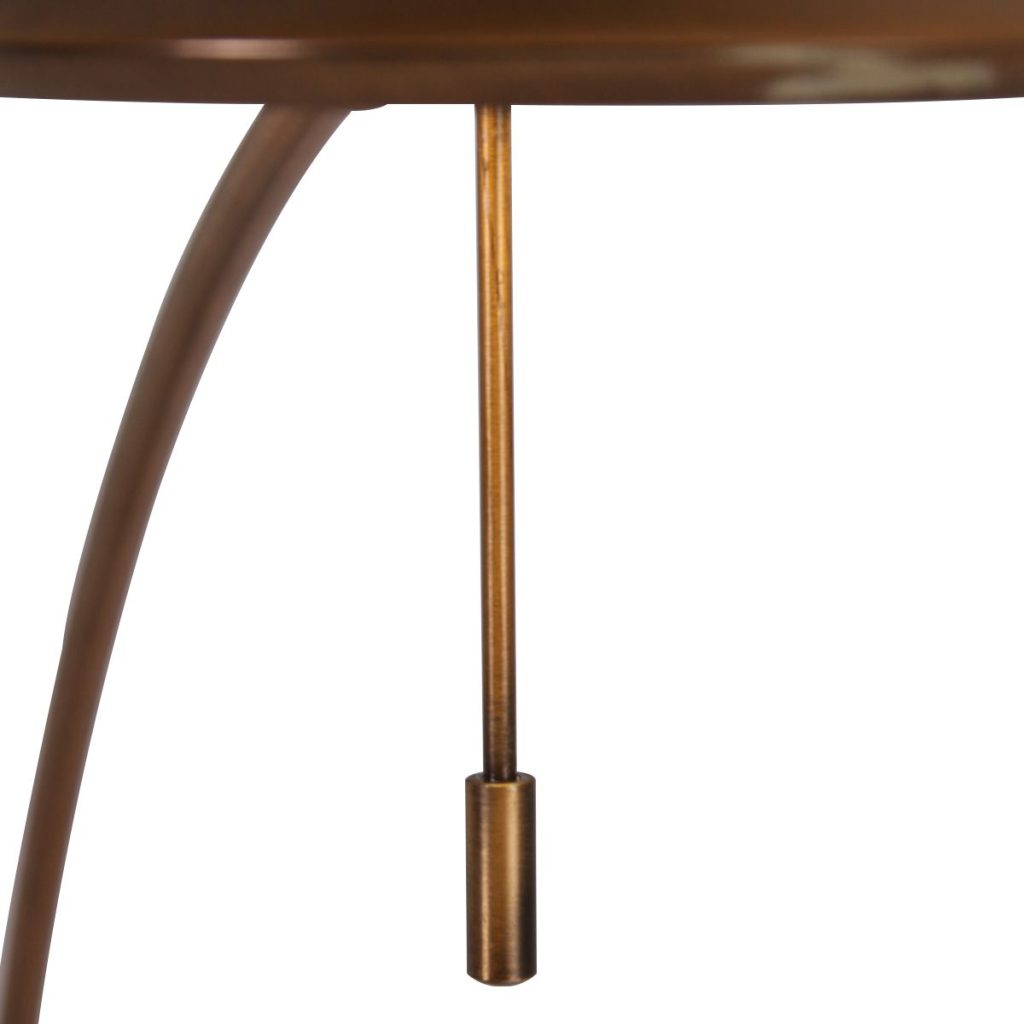 Klassieke bronzen metalen kunststof vloerlamp Steinhauer Zenith led - Afbeelding 14