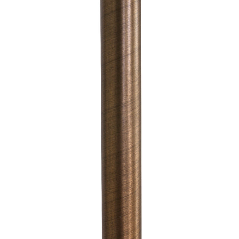 Klassieke bronzen metalen kunststof vloerlamp Steinhauer Zenith led - Afbeelding 7
