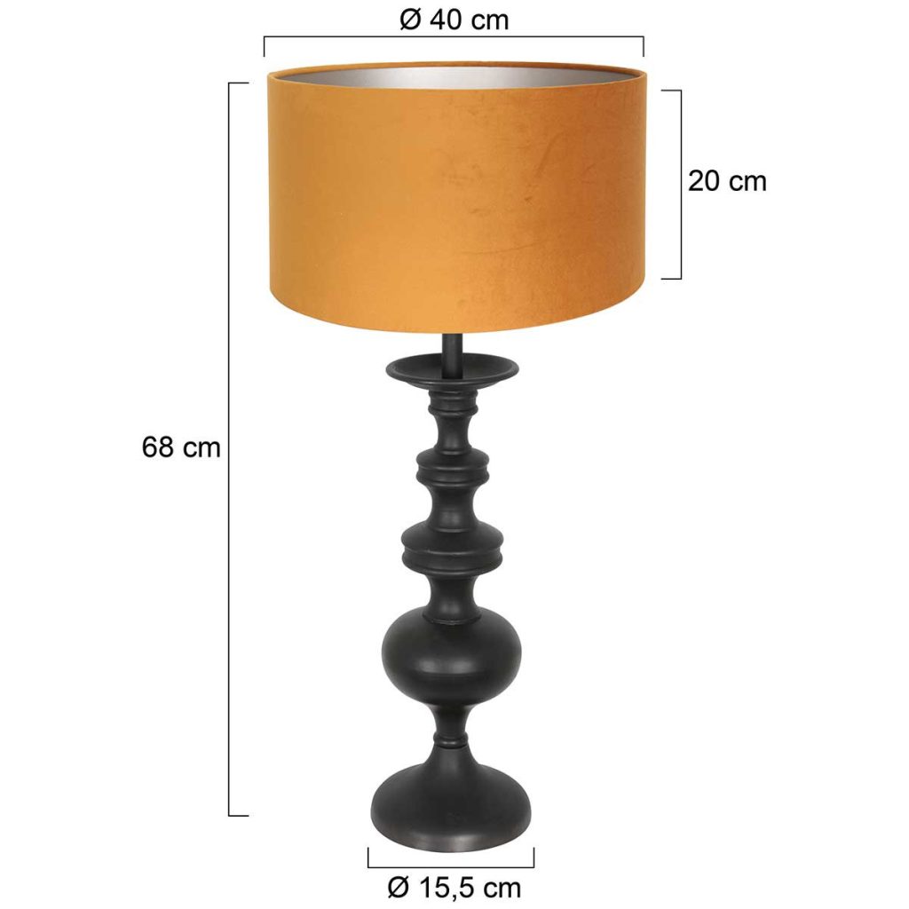 annelighting-tafellamp-lyons-zwart-houtveloursstof-ø40cm-e27-3484zw-1
