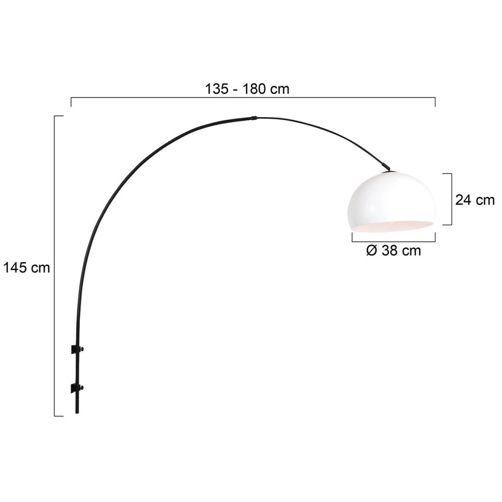 Wandlamp met bolle kap Steinhauer Sparkled light - Afbeelding 6