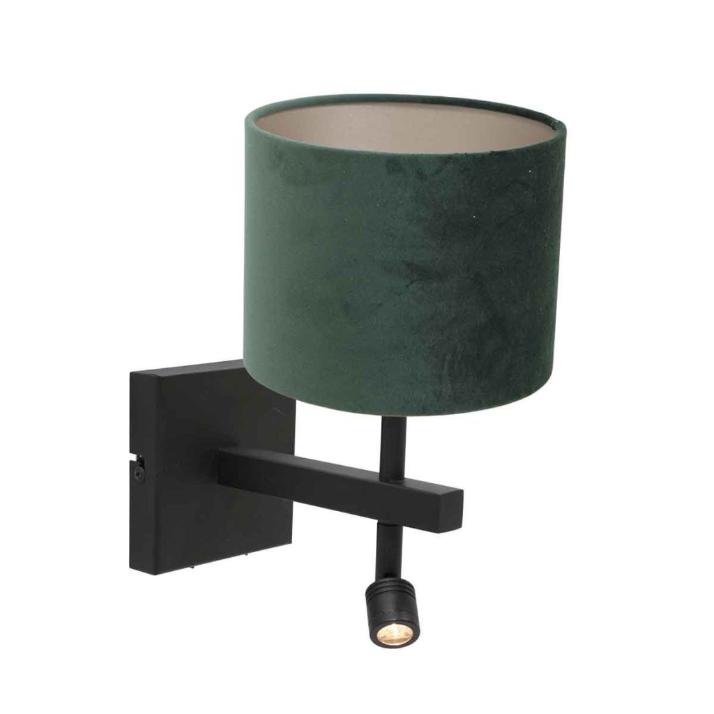 Wandlamp met groene kap en leeslampje Steinhauer Stang - Afbeelding 2