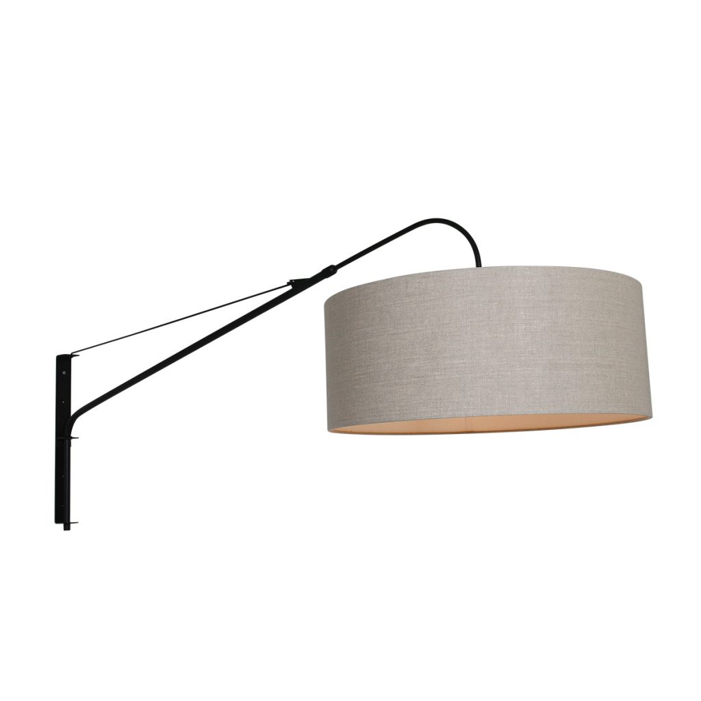 Wandlamp met lange arm beige kap Steinhauer Elegant classy - Afbeelding 9